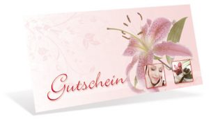 Geschenk-Gutschein für Kosmetik und Haarentfernung